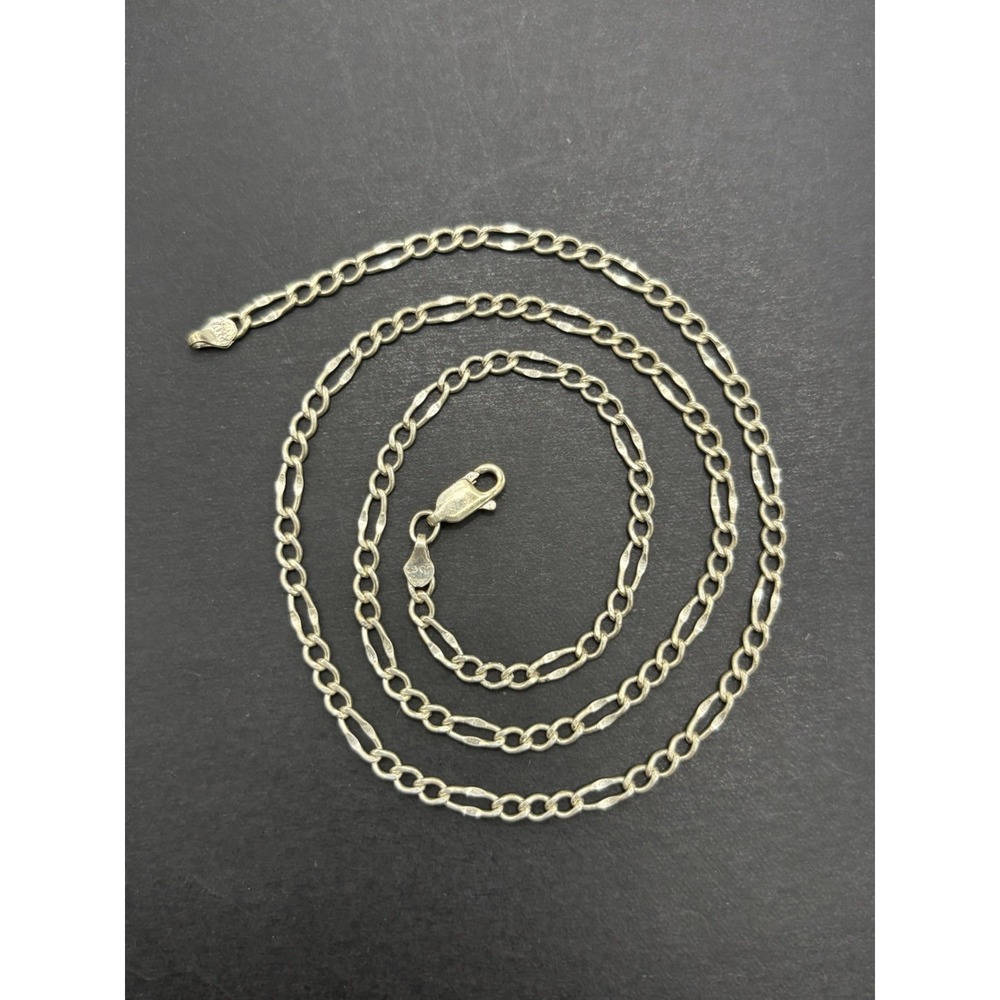 Vintage 16" Sterling Silver Link Chain Necklace 5.5 Grams 3MM G15